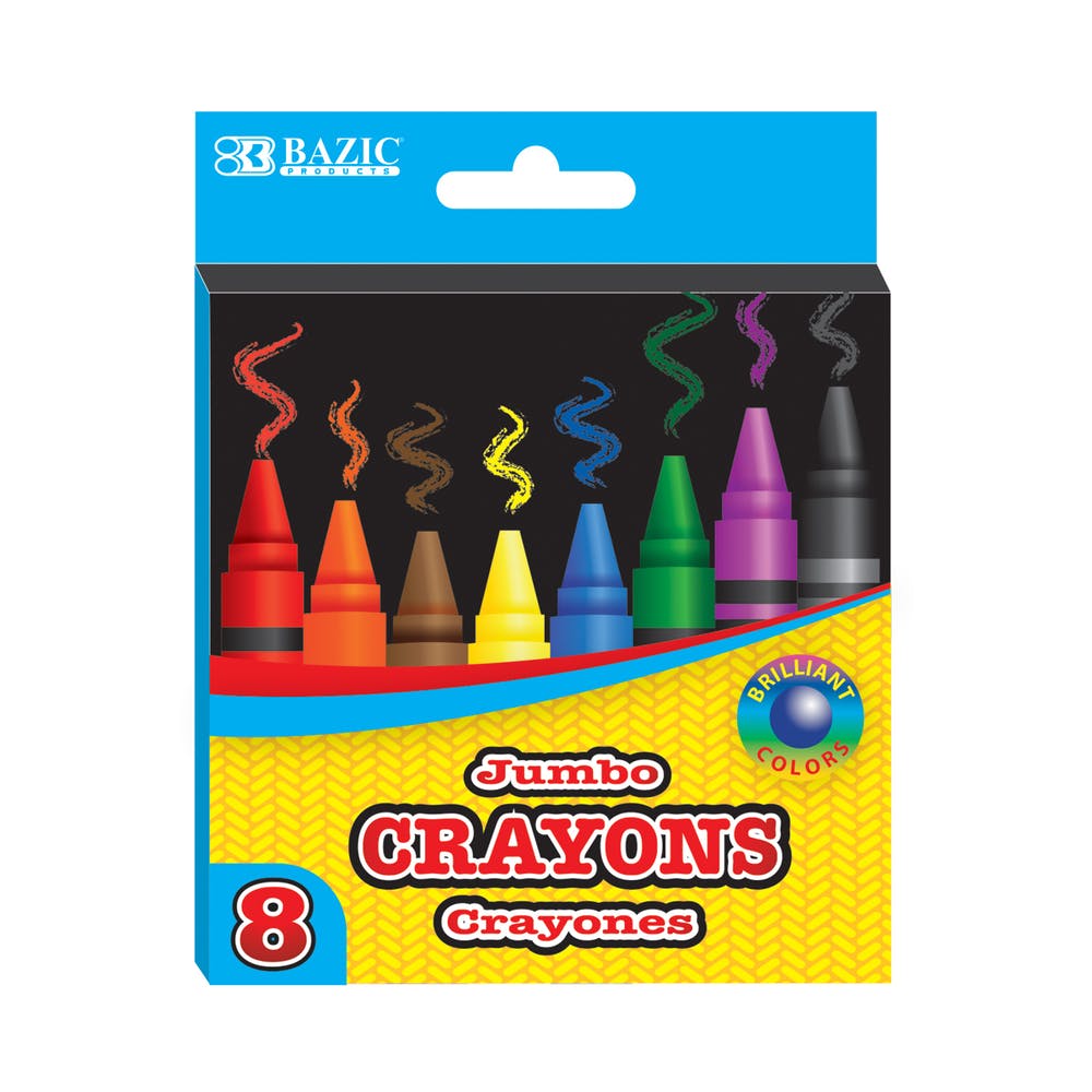 Crayons - Jumbo 8 Count Assorted Colors 2