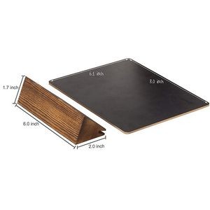 Mini Tabletop Chalkboard Signs with Wood Base 2