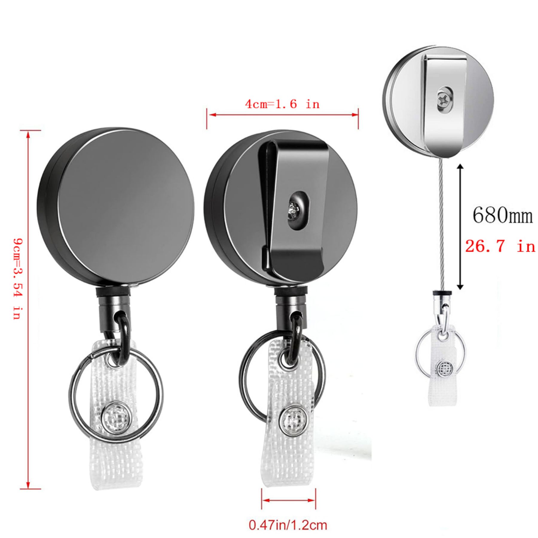 Retractable Metal Badge Holder 2