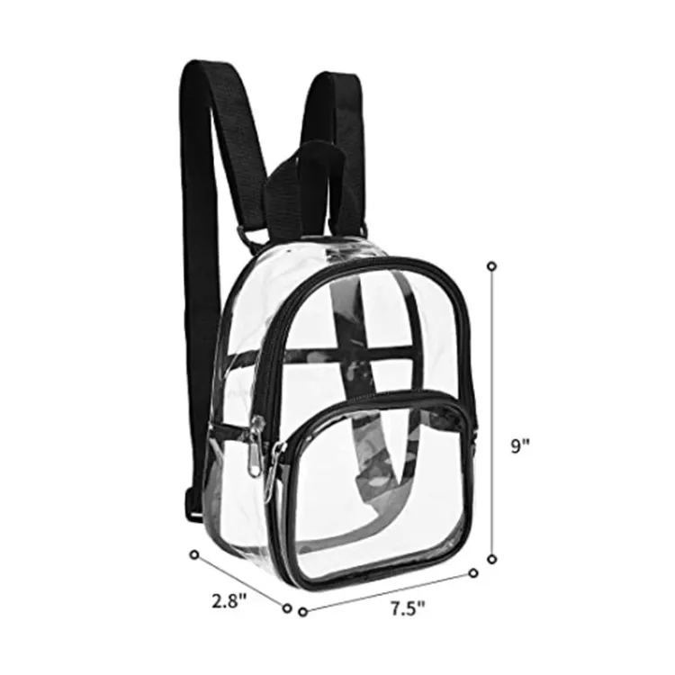 Mini Clear PVC Transparent Backpack 2