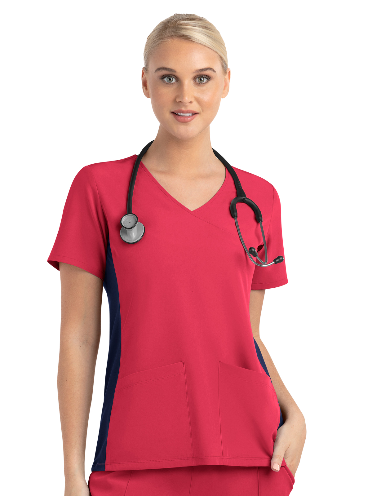 Maevn - Matrix Impulse - Women's Two-Pocket Mock Wrap Top 11