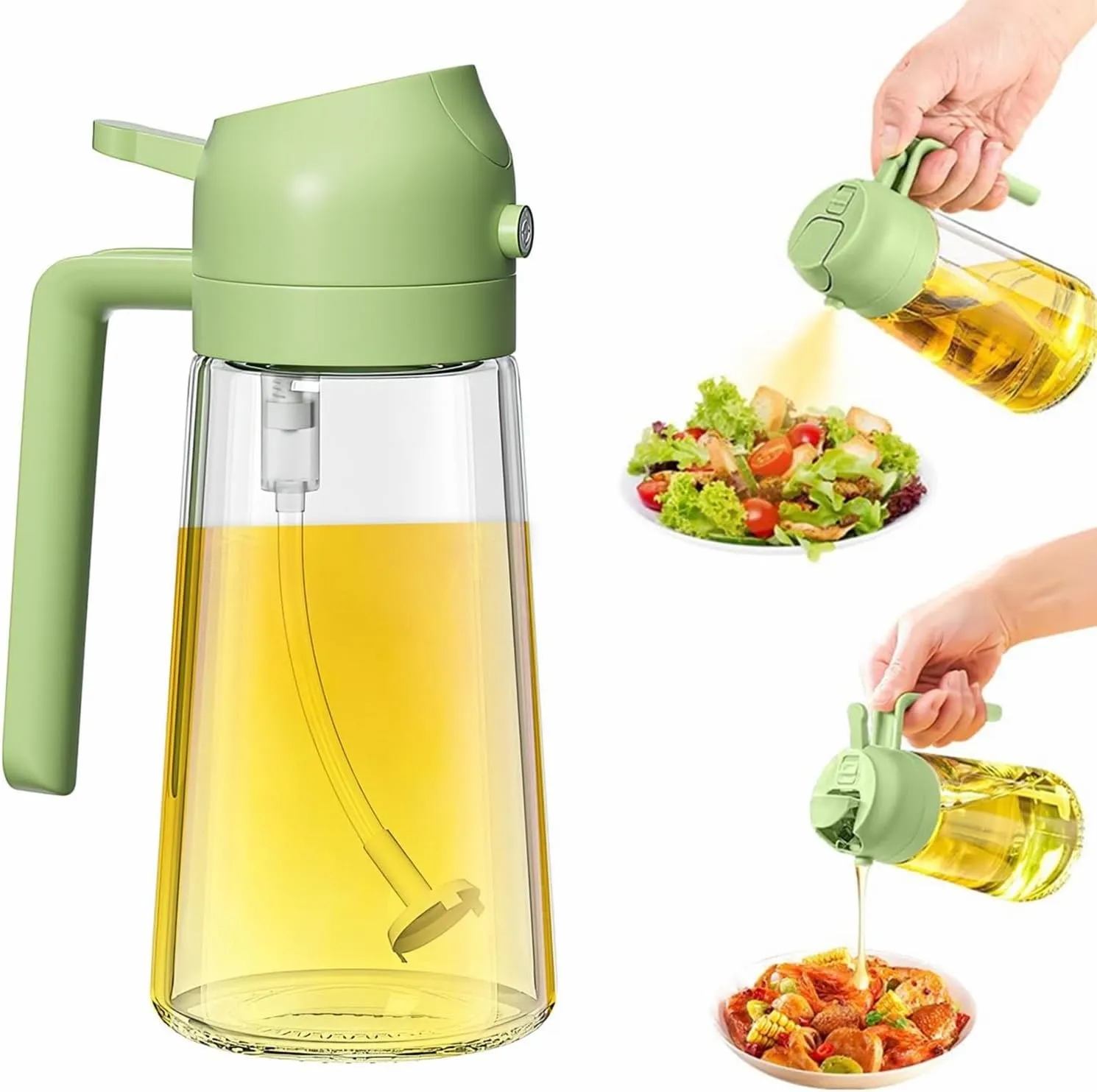 2 in 1 Oil Dispenser Bottle for Kitchen 4