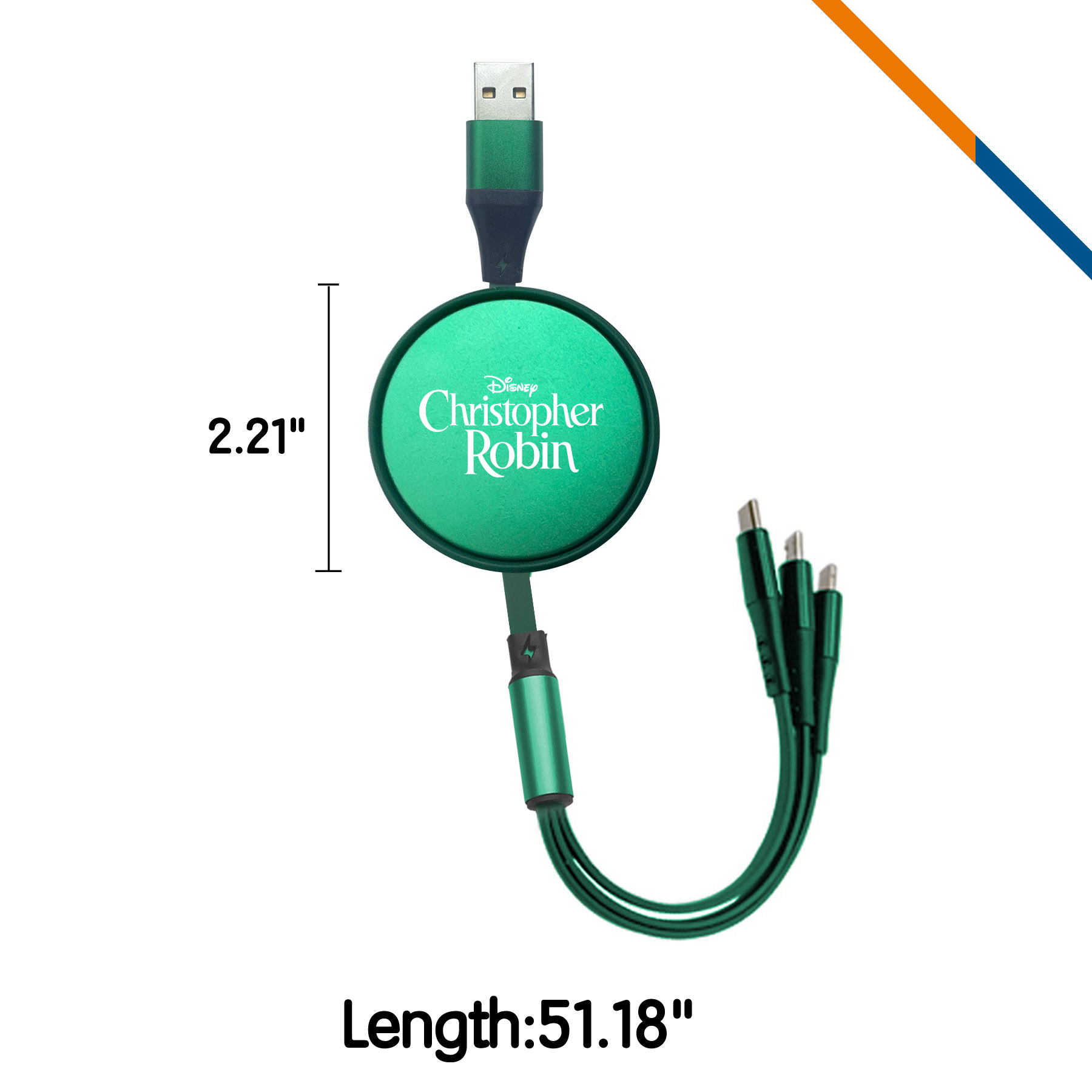 Clozzy 5in1 Retractable Cable 5