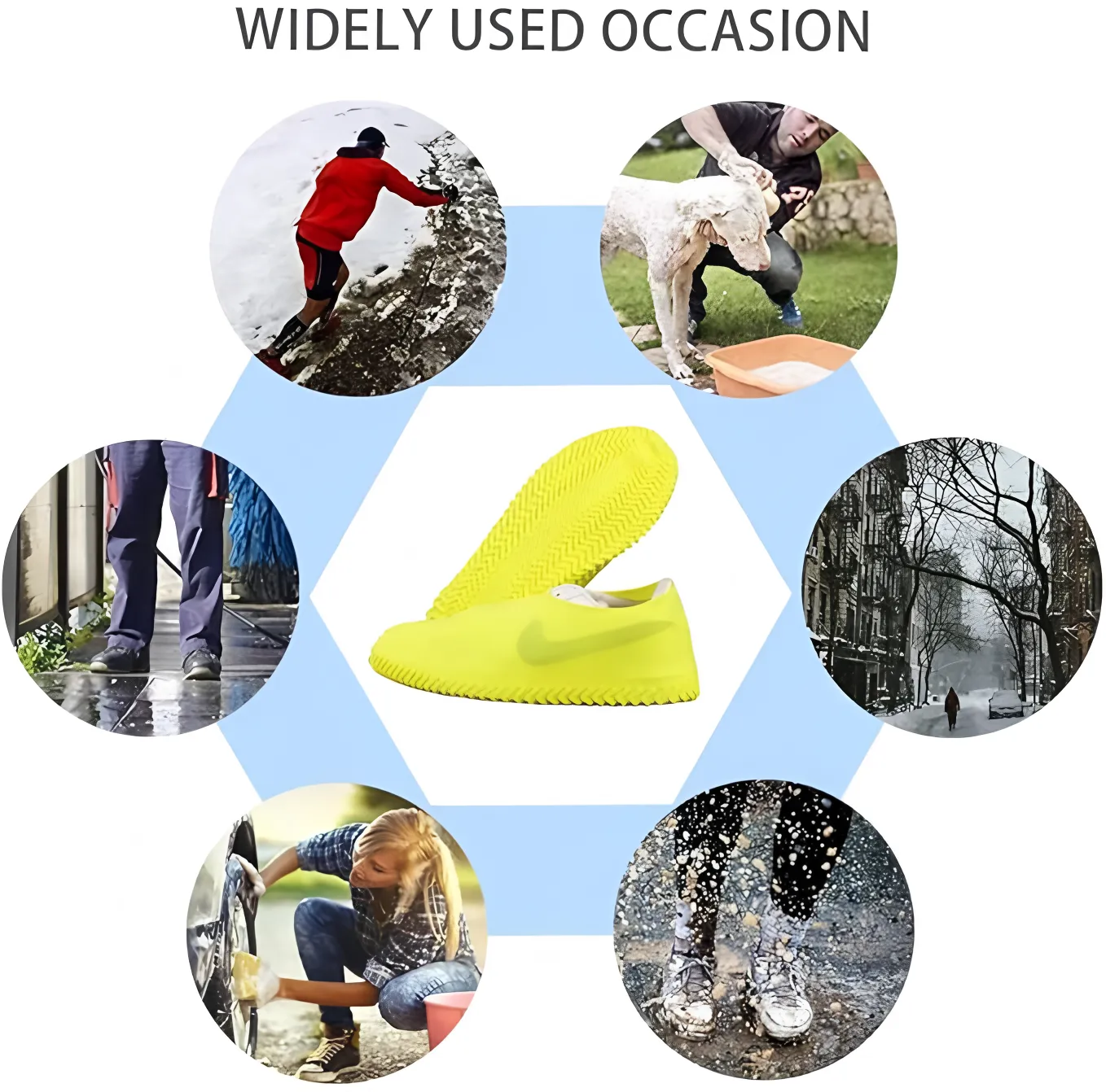 Anti Slip Work Shoe Covers for Medical Industrial Outdoor Safety 4
