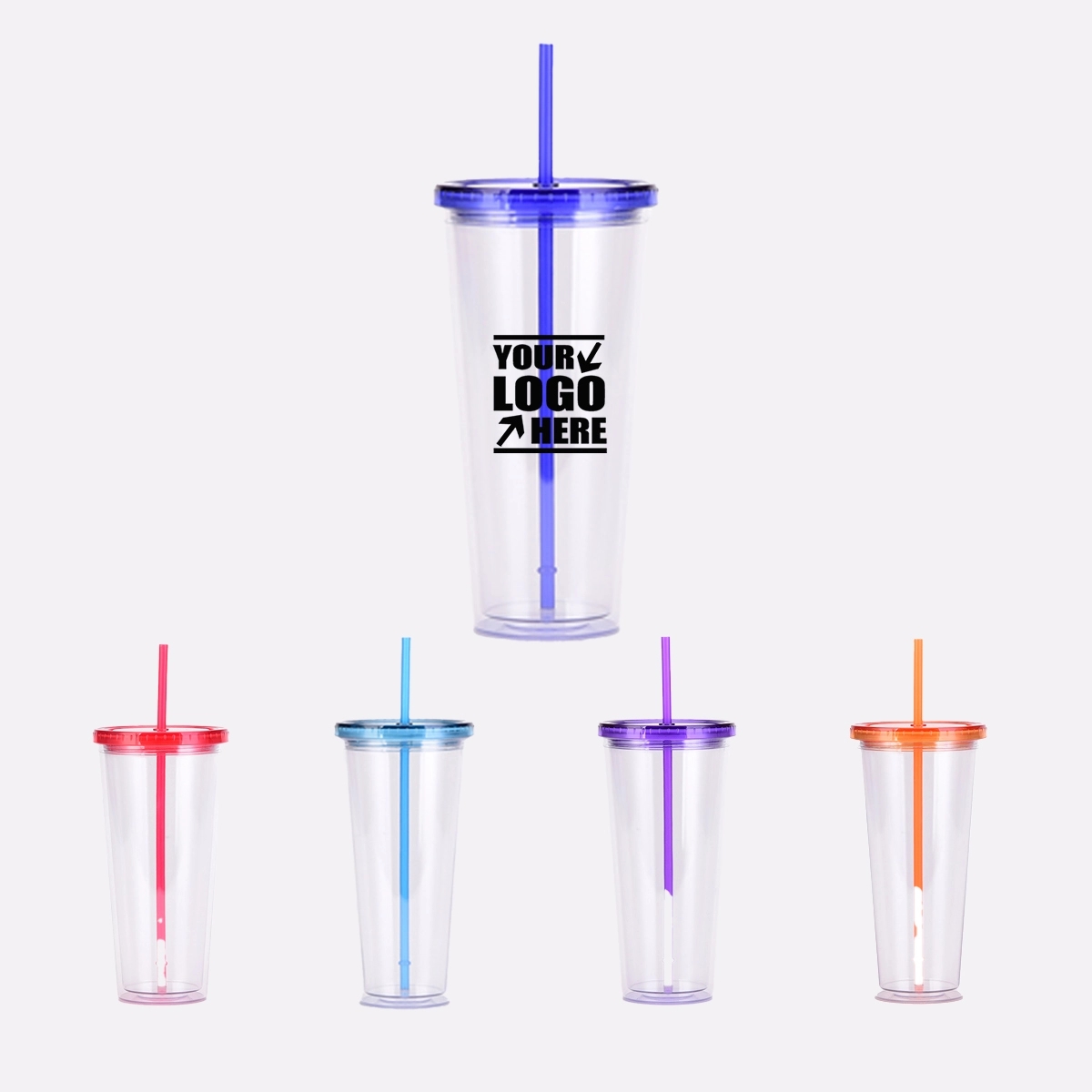 32 Oz Insulated Travel Tumblers Double Wall Acrylic 3