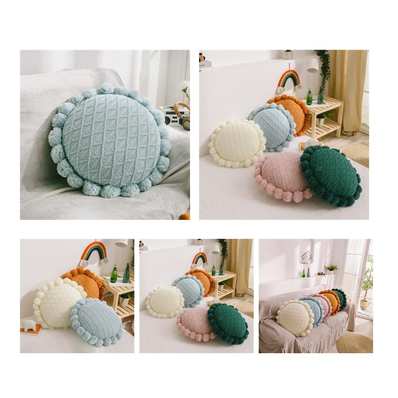 Sunflower Knitted Futon Sofa Pillow