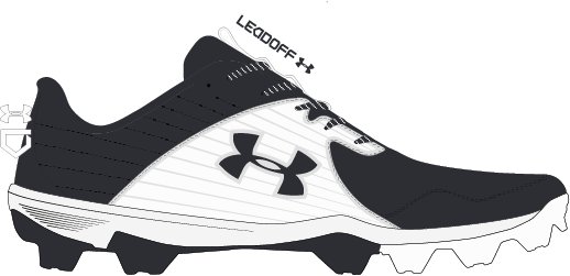 Men's UA Leadoff Low RM Baseball Cleats  3