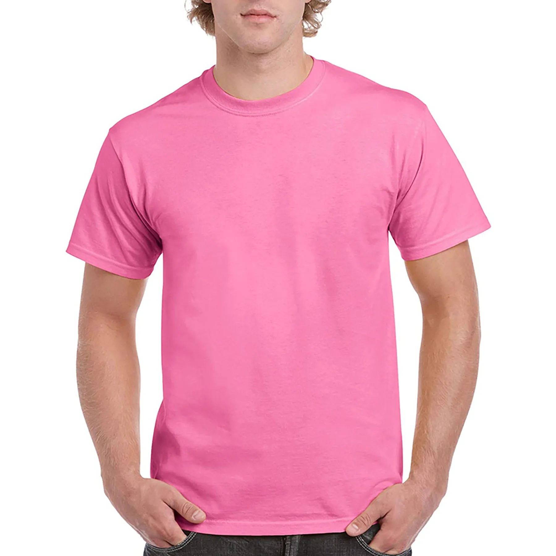 100% Cotton Crew Neck T-shirt Men's 4