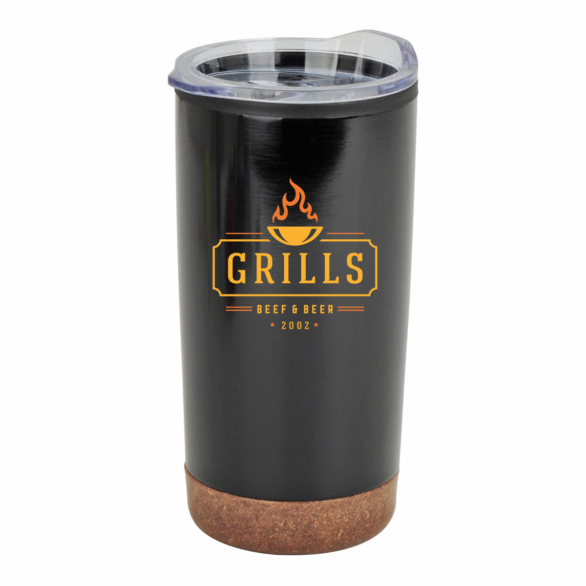 JORNIKOLOR 20oz Stainless Steel PP cork Base Tumbler with clear sipping lid 2
