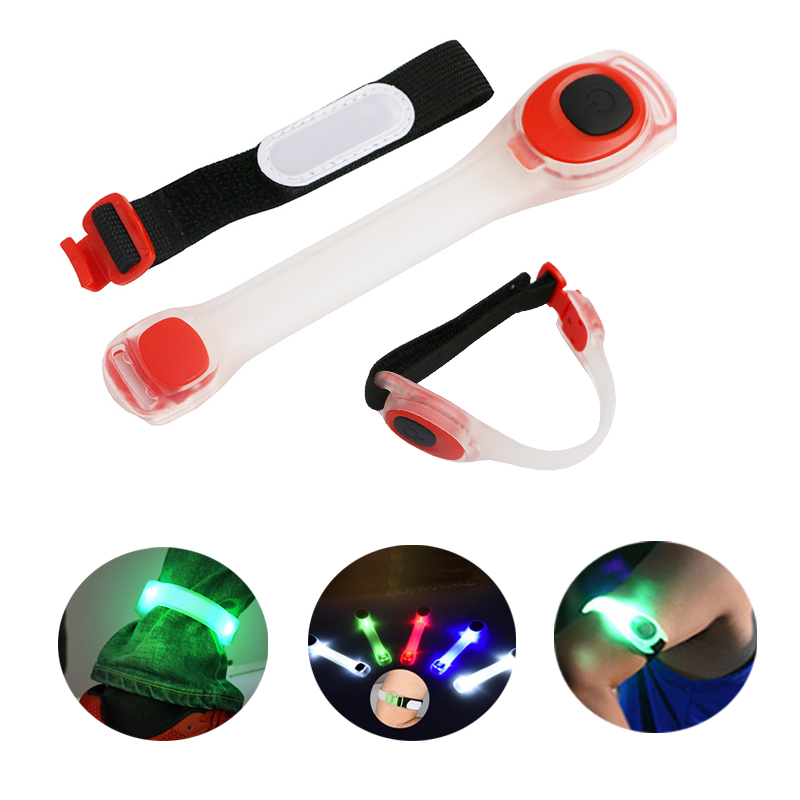 Silicone Flashing Safety LED Light - Up Armbands 2