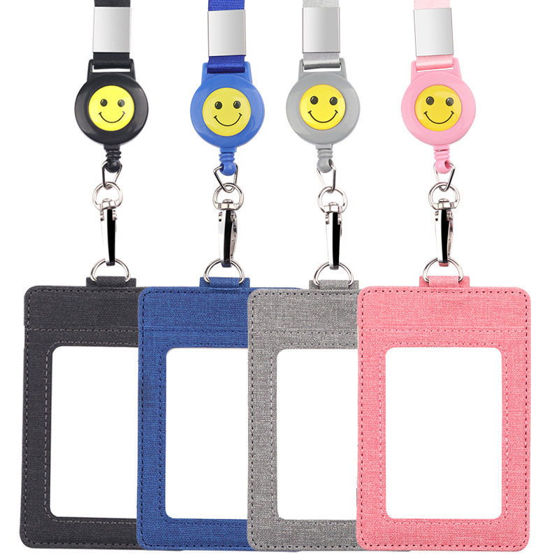 Canvas Badge Holder with Telescopic Lanyard 9