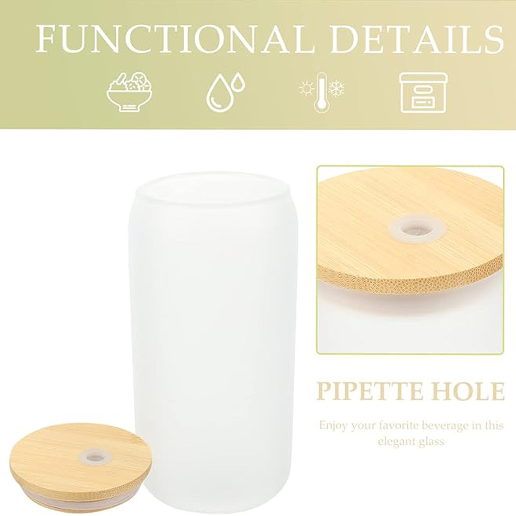 Double Glass Bamboo Lid Mug 4