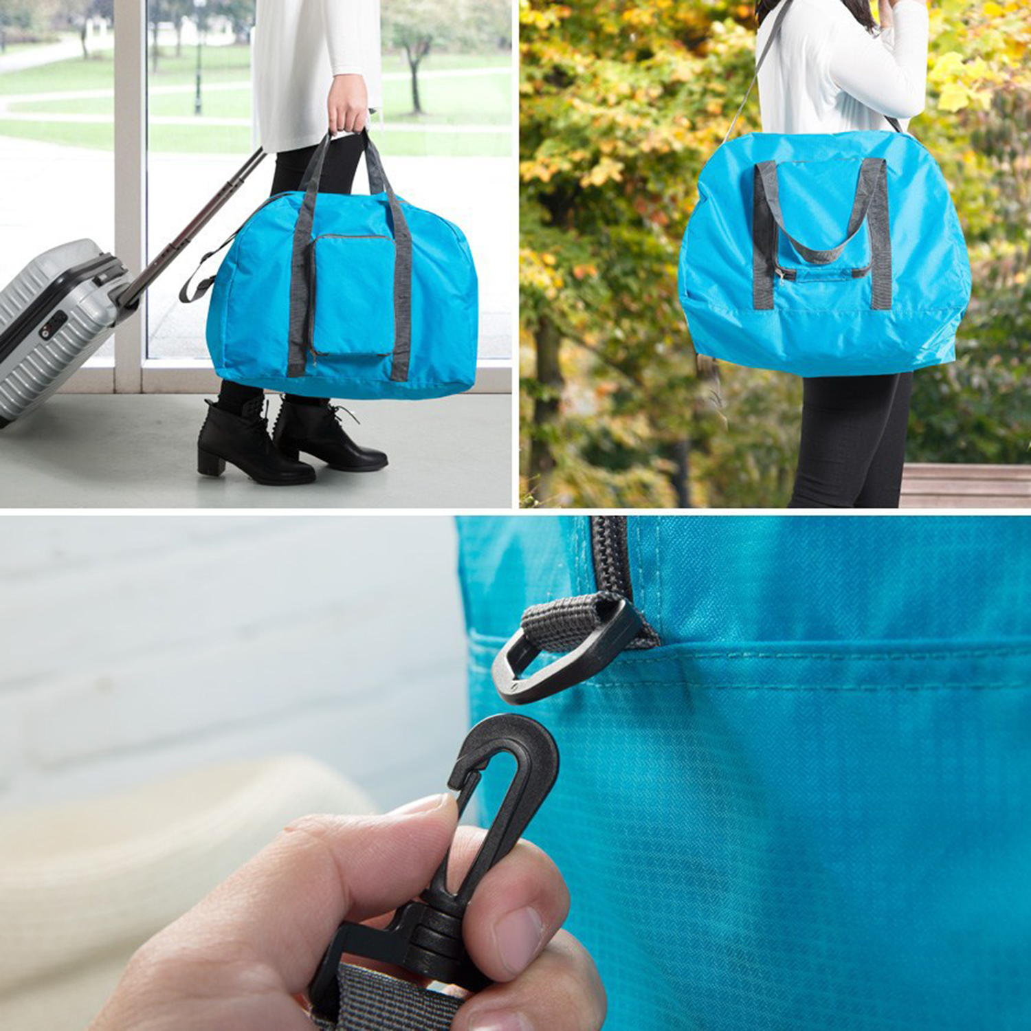 Polyester Lightweight Foldable Travel Duffel Bag 4