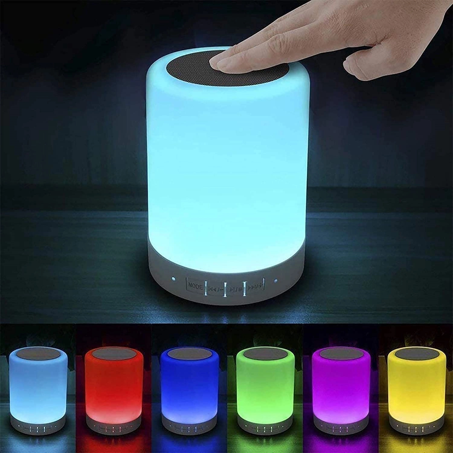 Touch Bedside Lamp With Bluetooth Speaker 3
