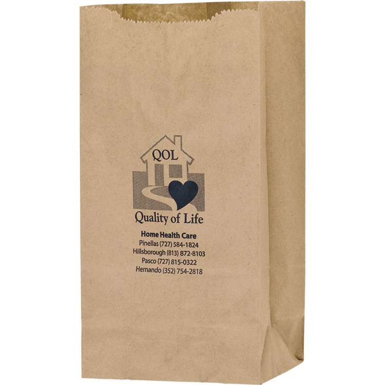 Grocery Bag - Natural Kraft 10# SOS 2