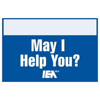 USA Made Rectangle Paper Badge Ribbon Full-Color (2"x3")