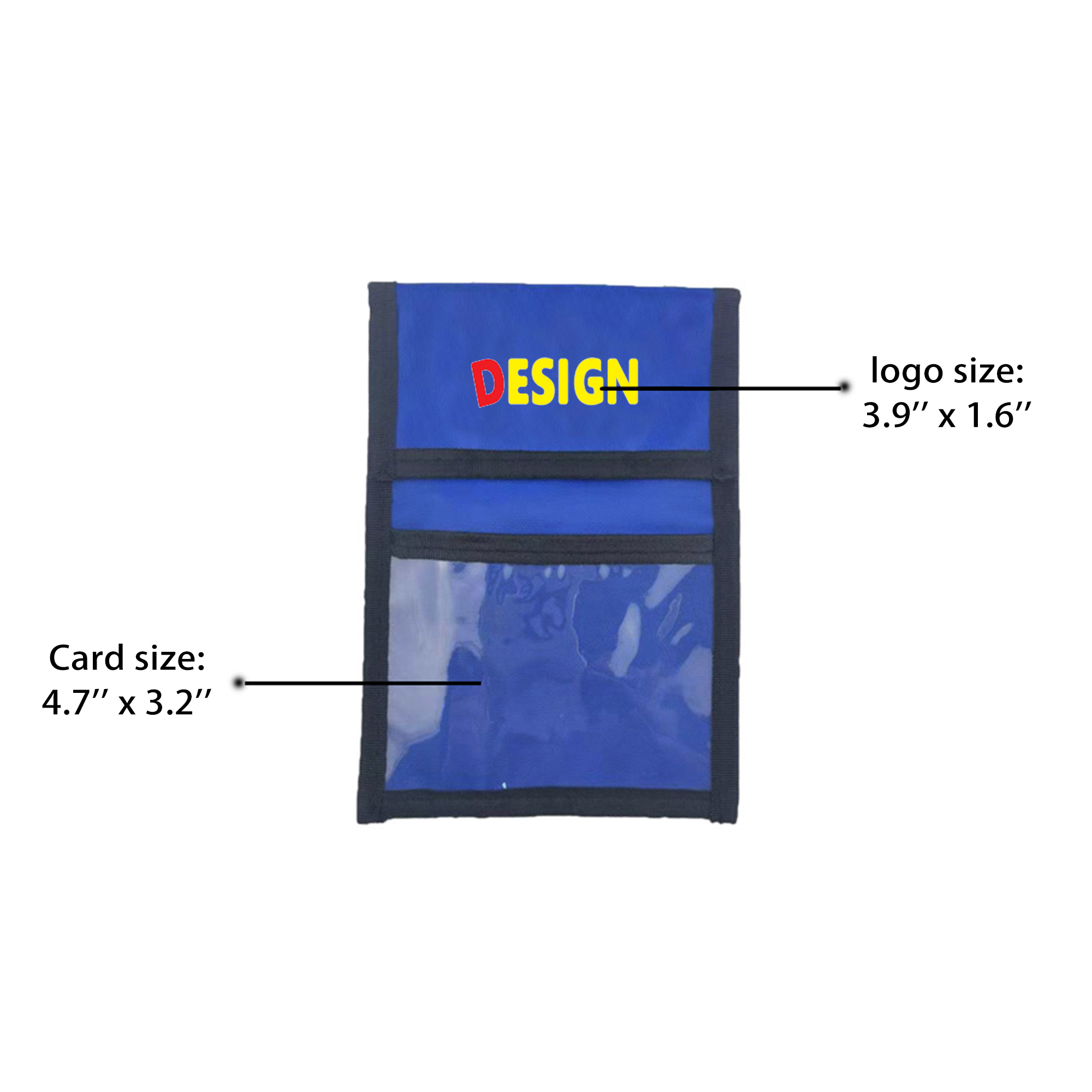 Multi-Pocket Nylon Credential Wallet Badge Holder 3