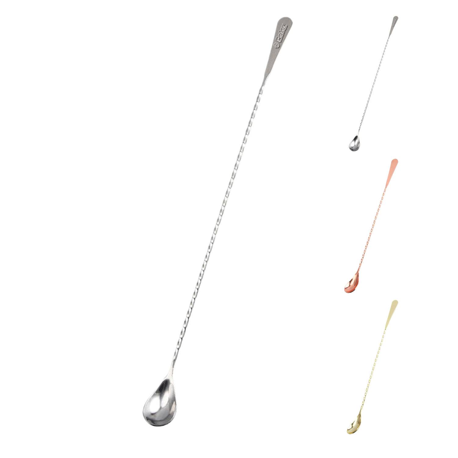 Stainless Steel Cocktail Mixing Spoon w/ Long Handle 11