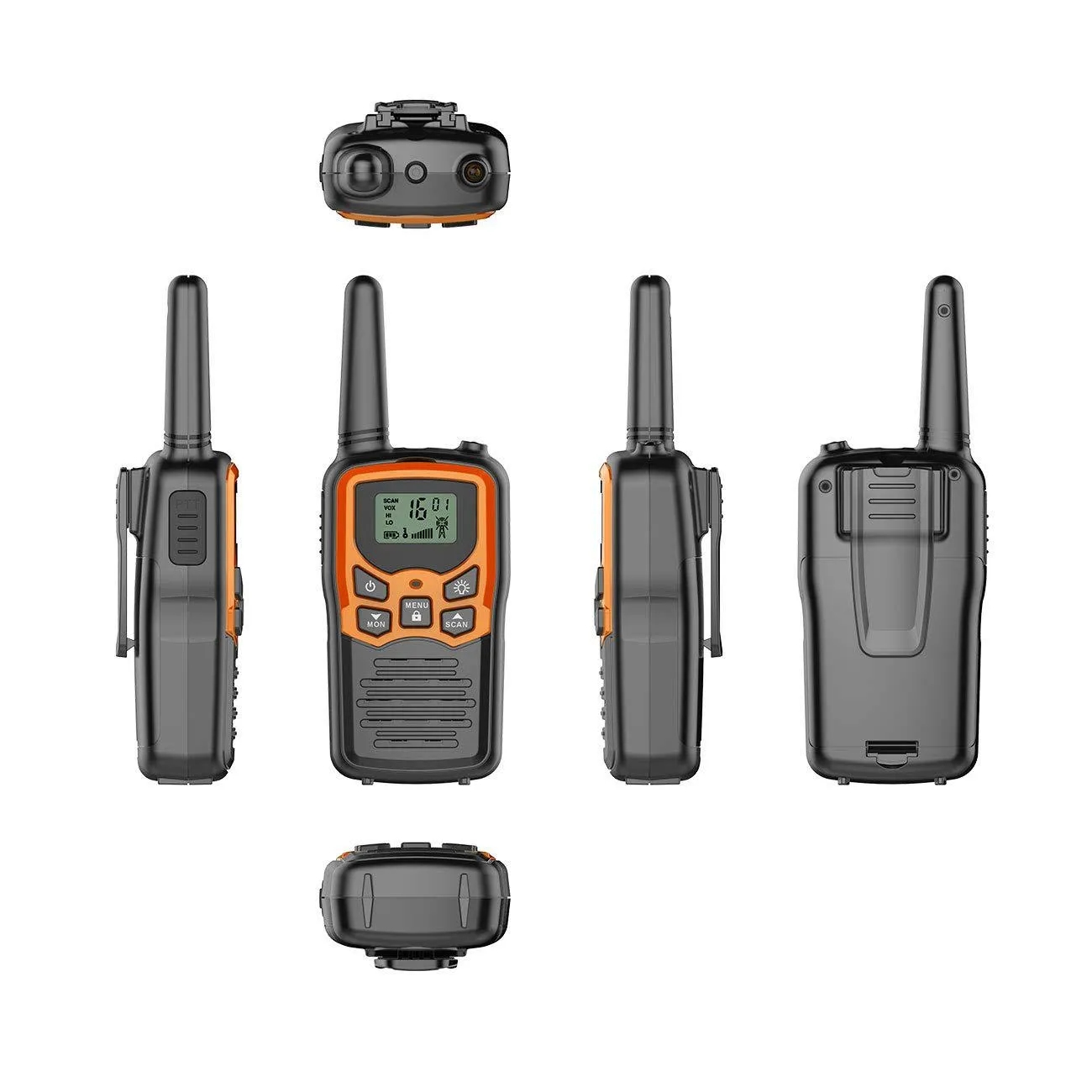 Custom Durable Rechargeable Walkie Talkies With Flashlight 4