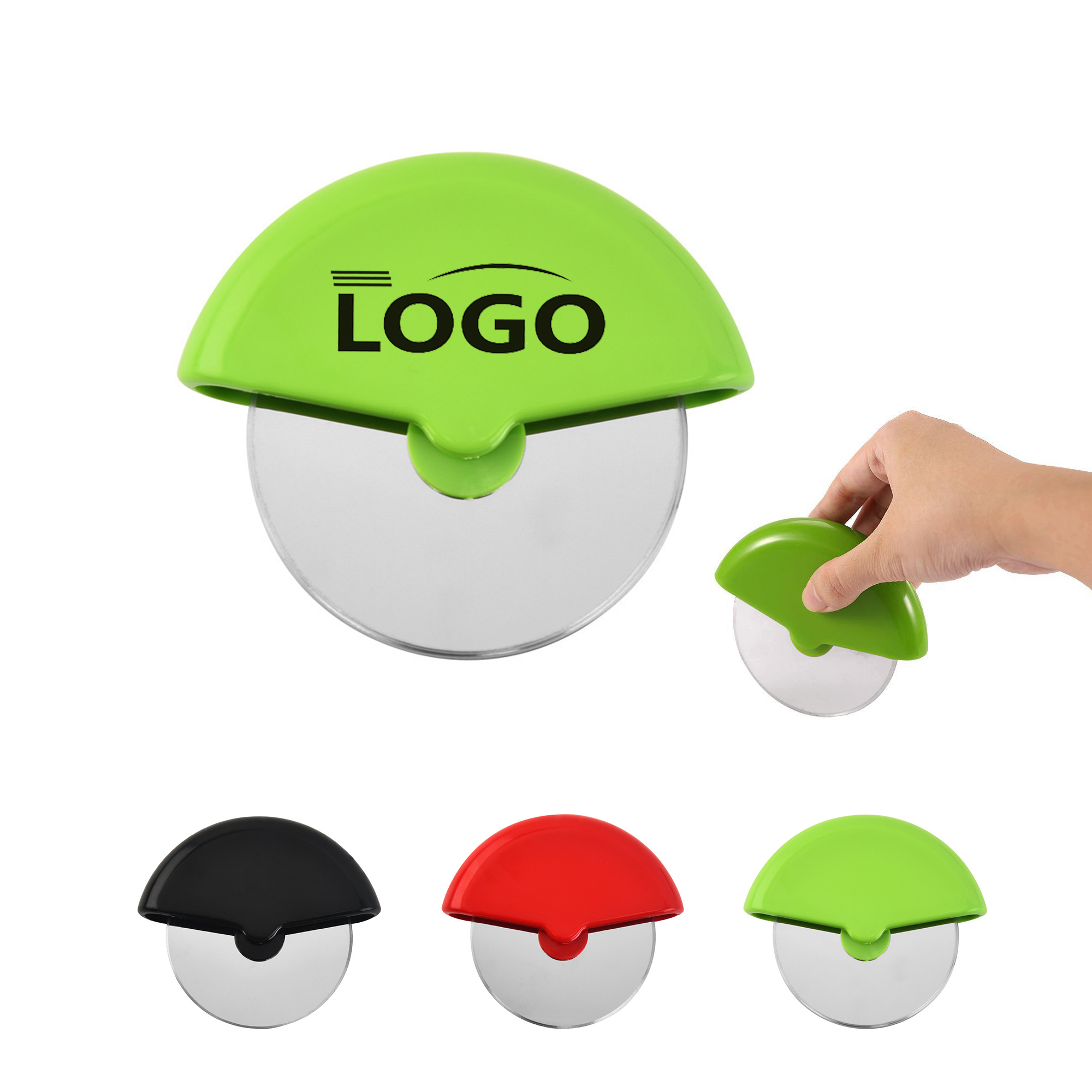 Round Pizza Cutter Wheel Handheld Cutter 2
