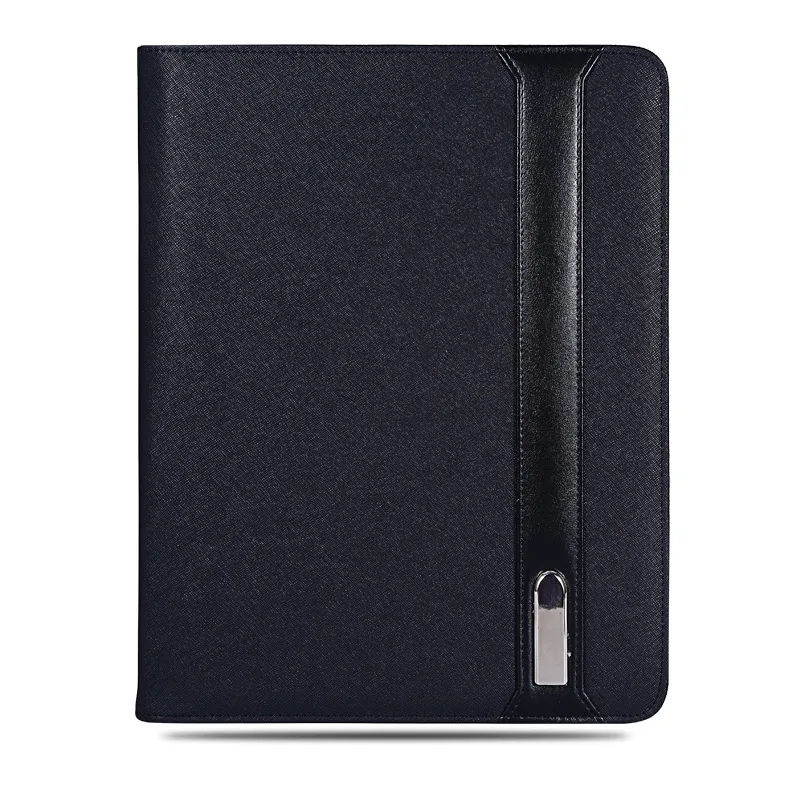 A4 Padfolio Leather Folder Waterproof W/ 8000Mah Power Bank 5