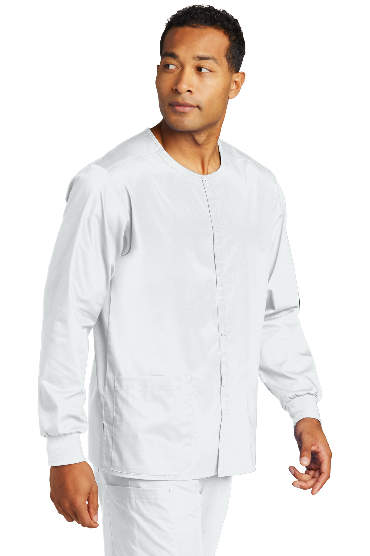 Wink® Unisex WorkFlex Snap-Front Scrub Jacket 14