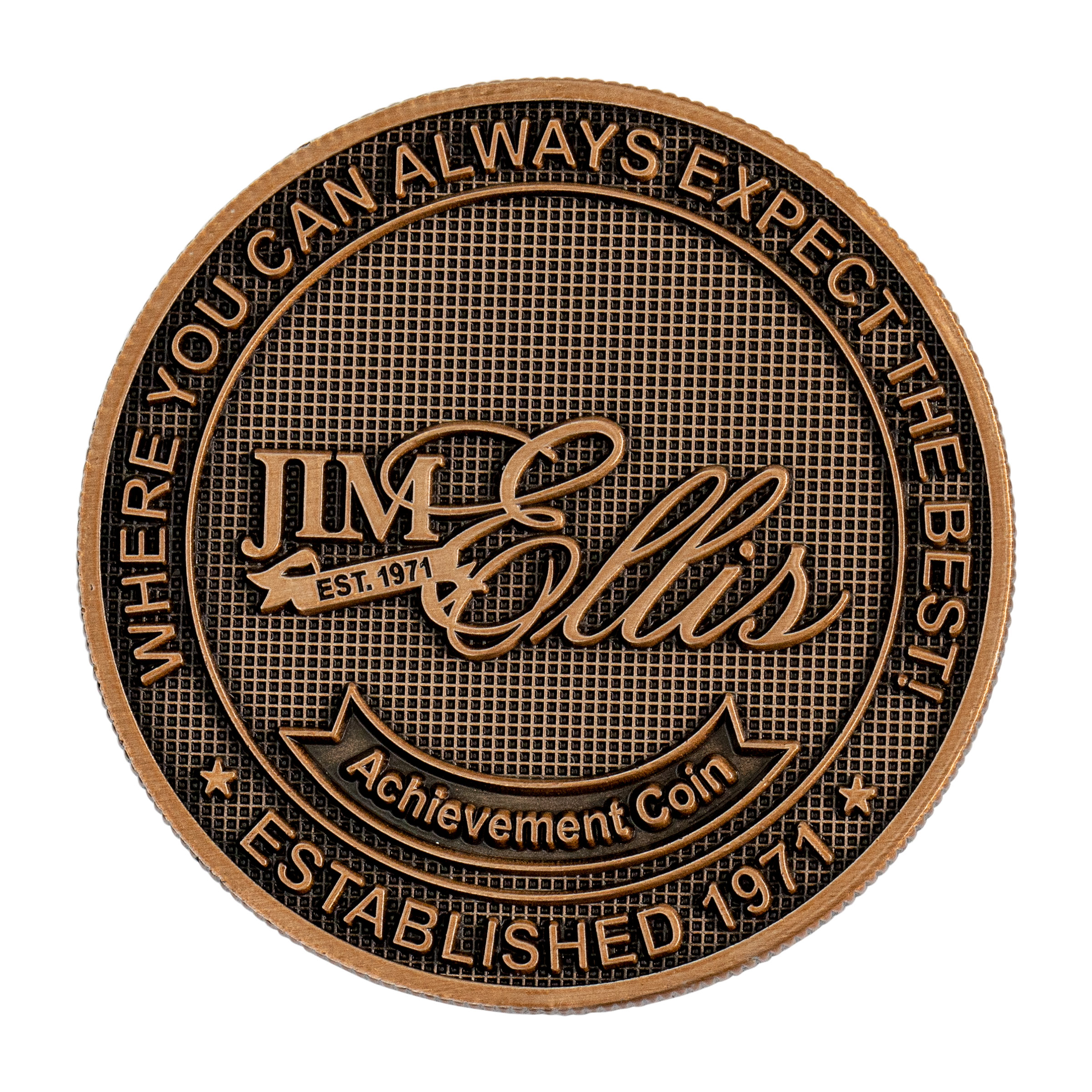 Die Struck Brass Challenge Coins (1-3/4") 2
