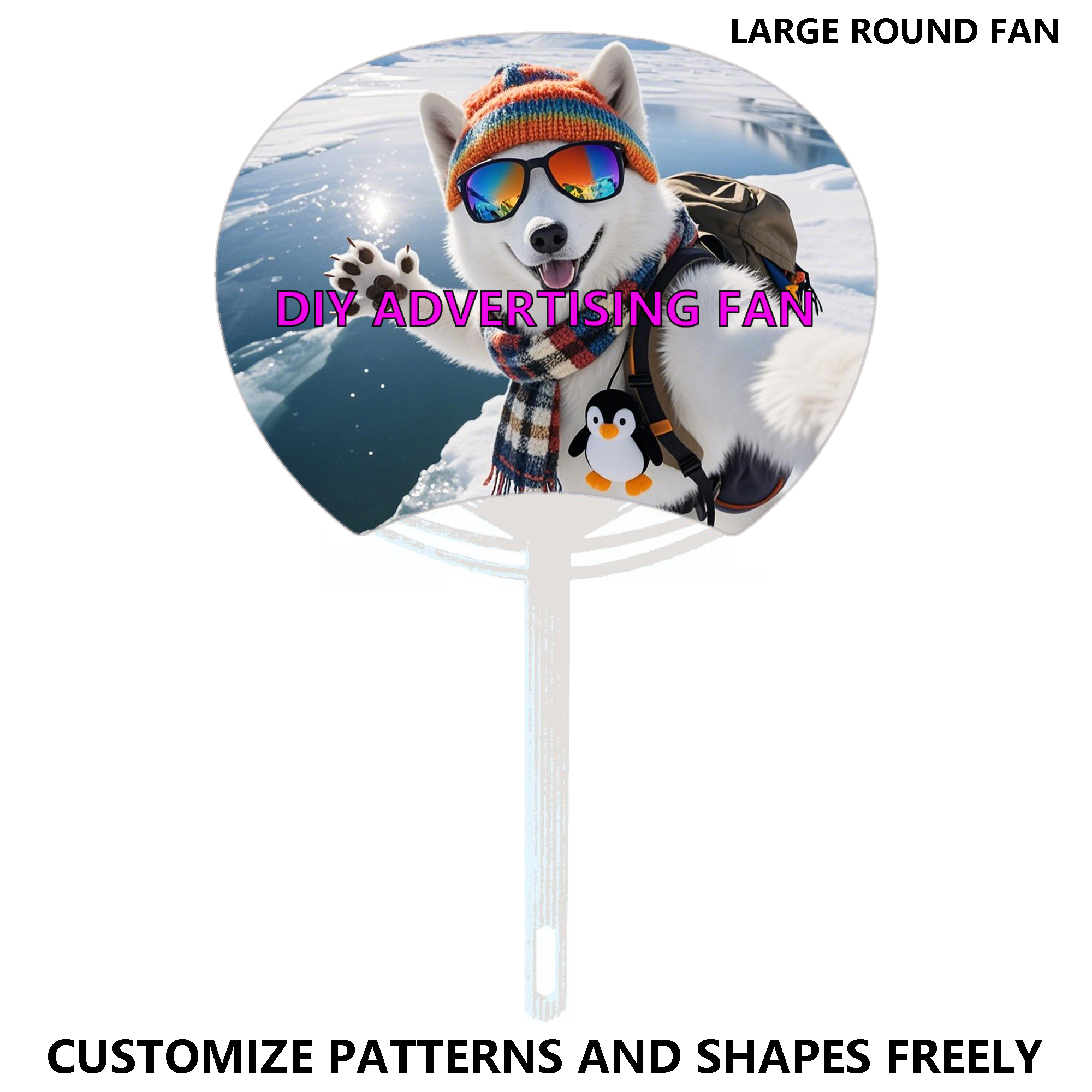 Customizable Large Round Advertising Fan 1