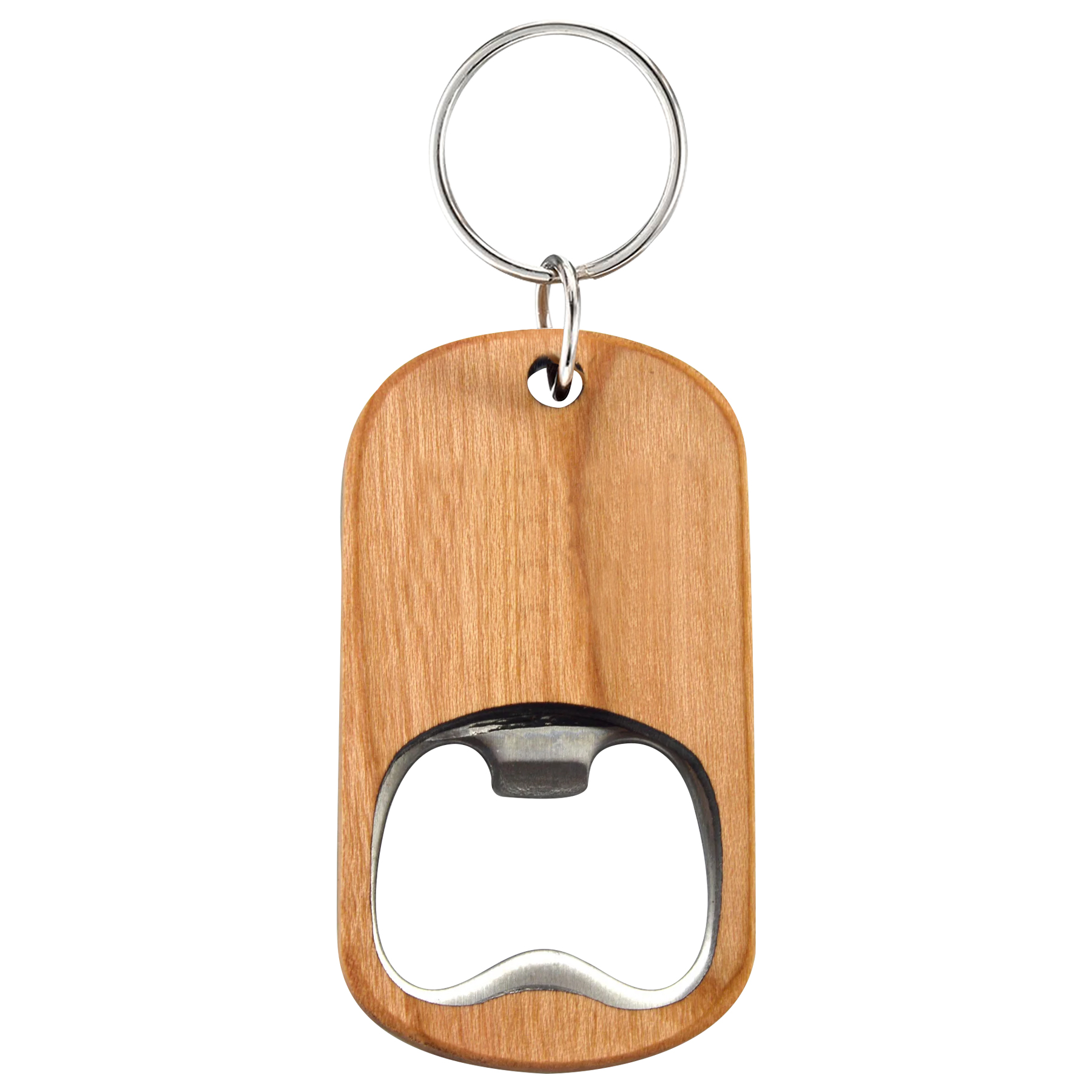 Wooden Handle Bottle Opener With Keychain 5