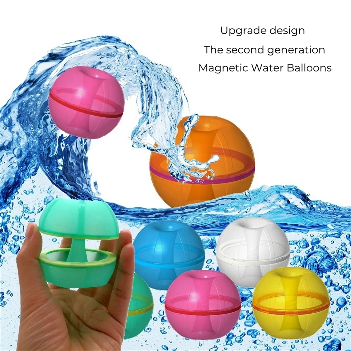 Magnetic Water Balloons Self-sealing Pool Toys for Kids 4