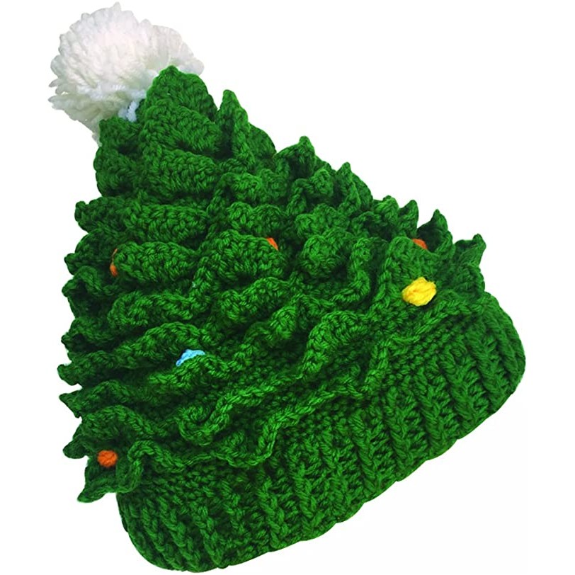 Unisex Christmas Winter Knitted Crochet Beanie Hat 4