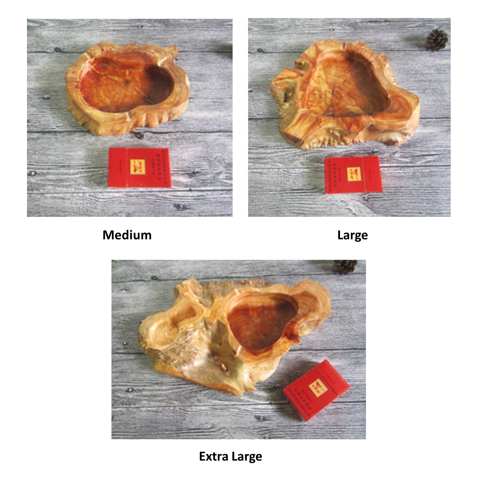 Irregular Shaped Wooden Ashtray 6
