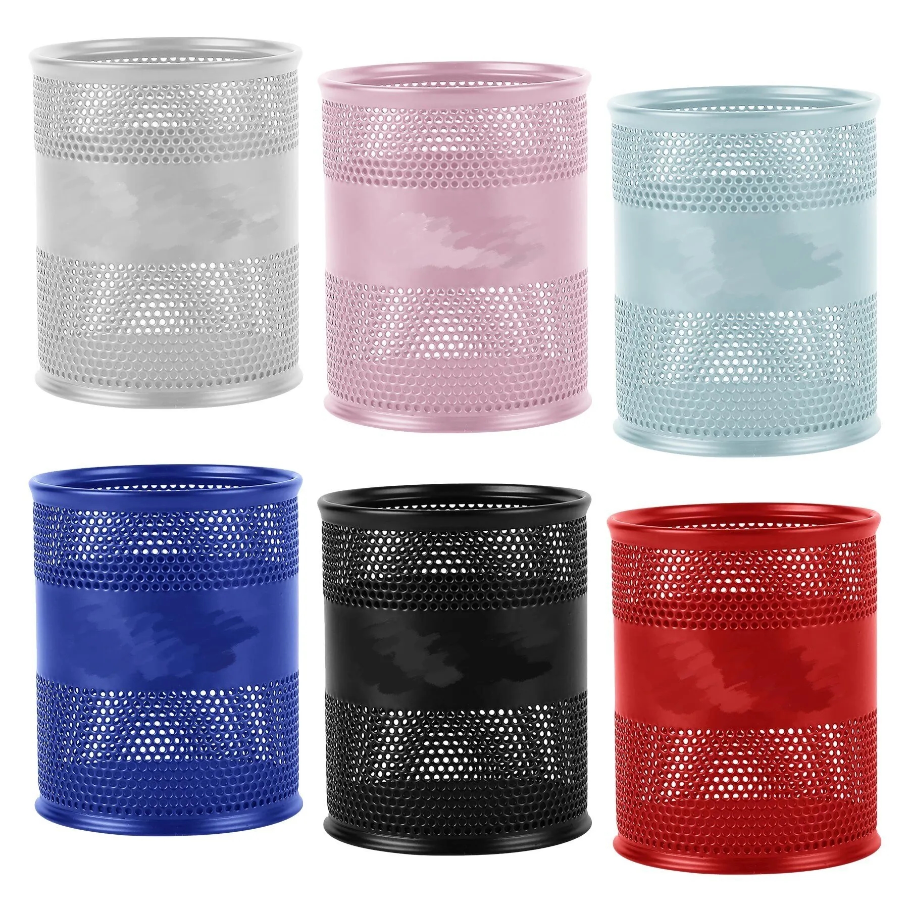 Round Mesh Pen and Pencil Cup 10
