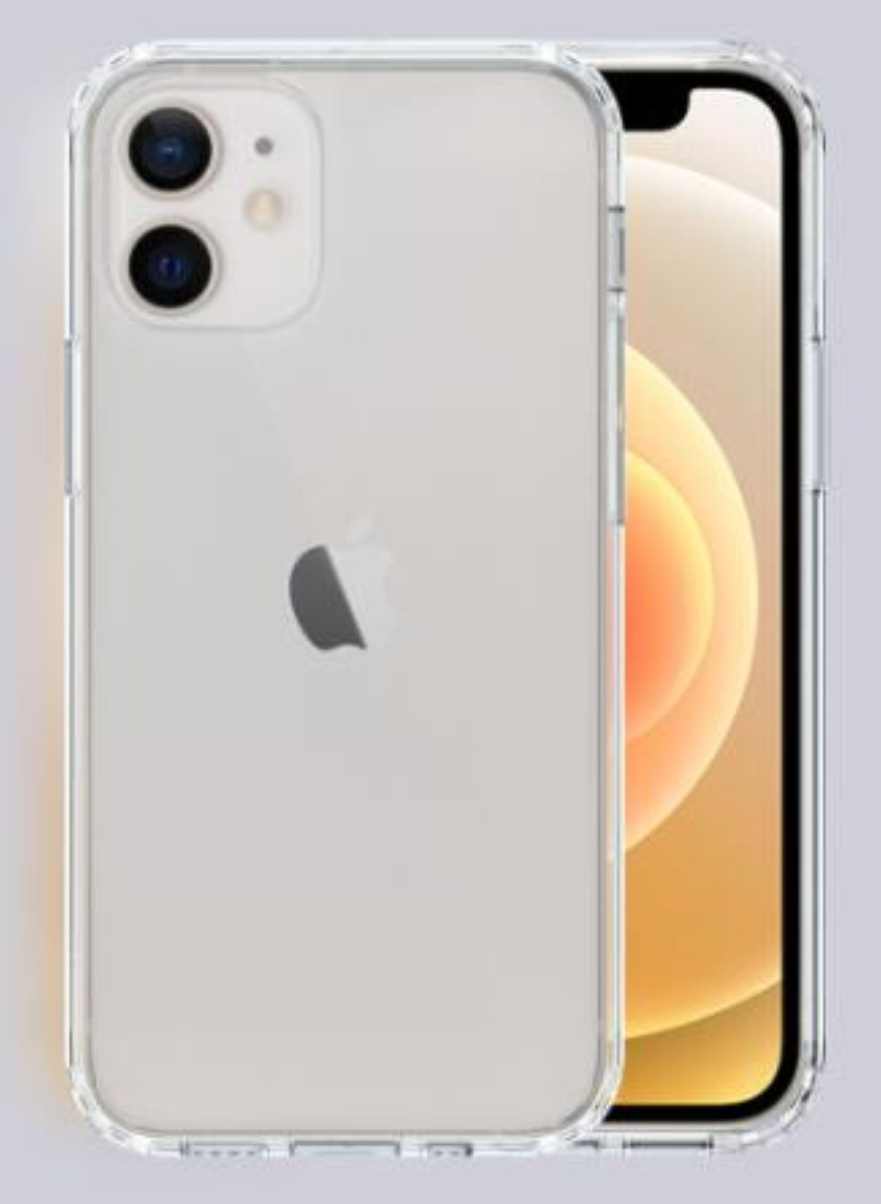 iPhone 13 Clear Hard Shell Case with TPU Bumpers