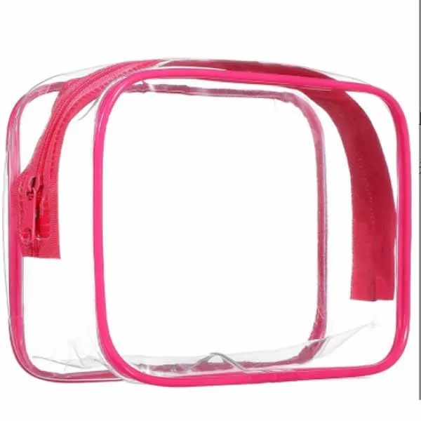 Toiletry Zipper Carry PVC Pouch Cosmetic Makeup Bag 5