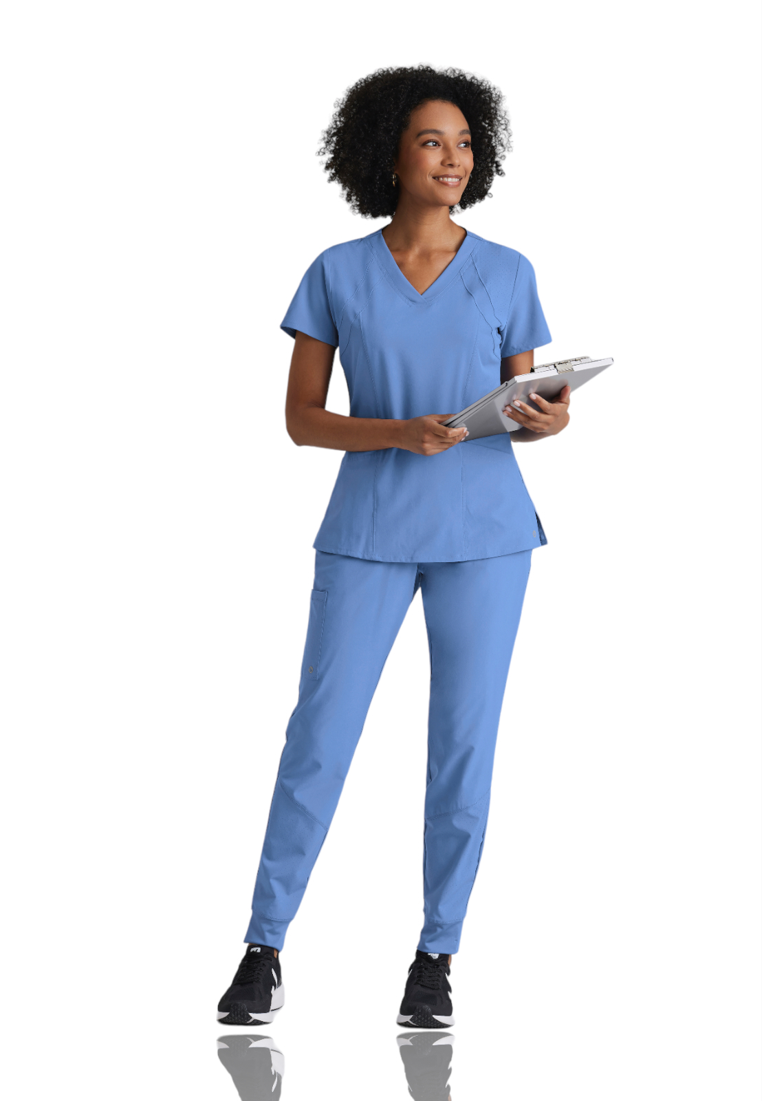 Barco One - Women's Four-Pocket V-Neck Racer Scrub Top 25