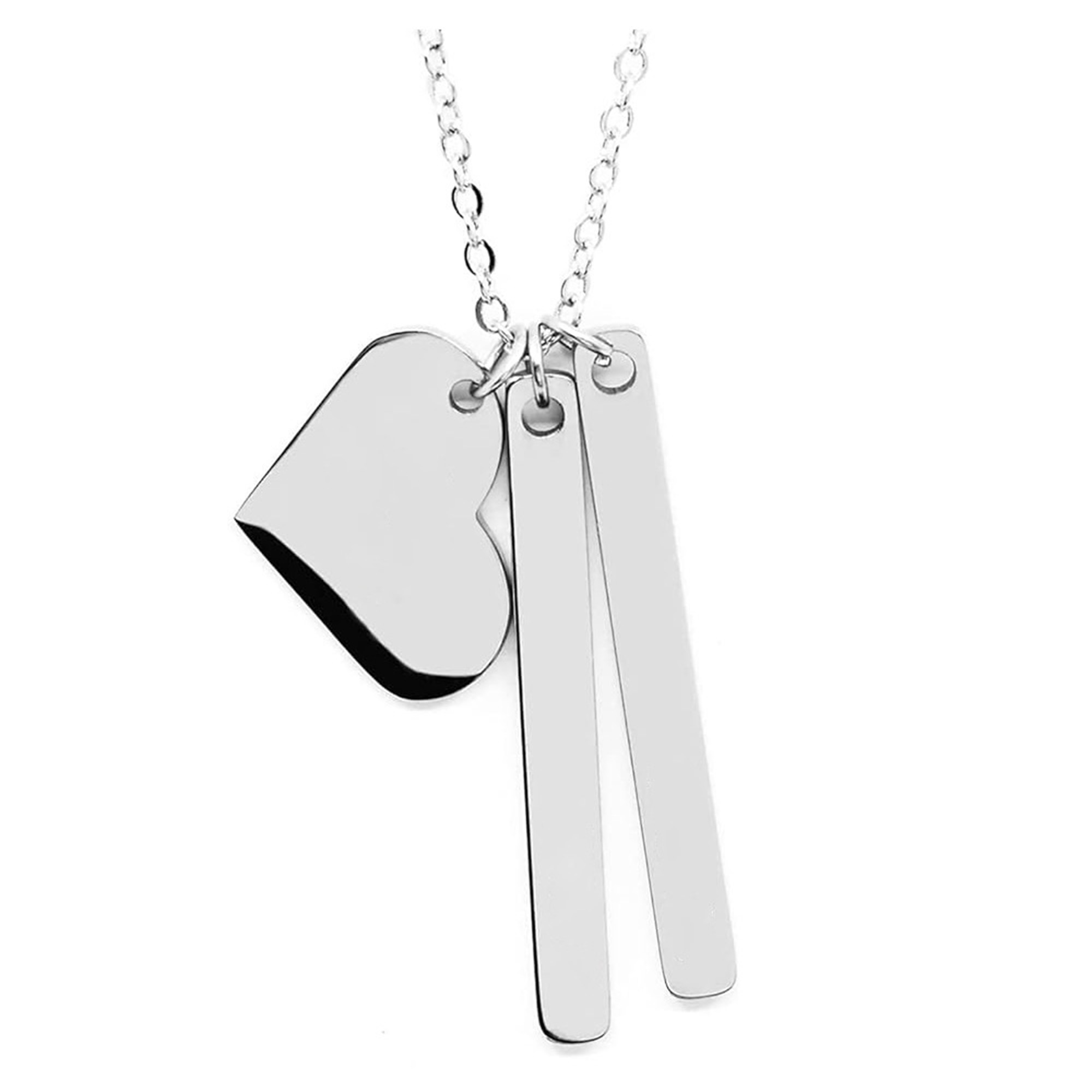 MOQ100 Engraved Heart-Shaped Necklace For Mother's Day 6