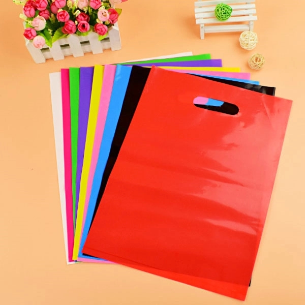 Small Plastic Die-cut Handle Gift Bag - 7" x 10.5" 5