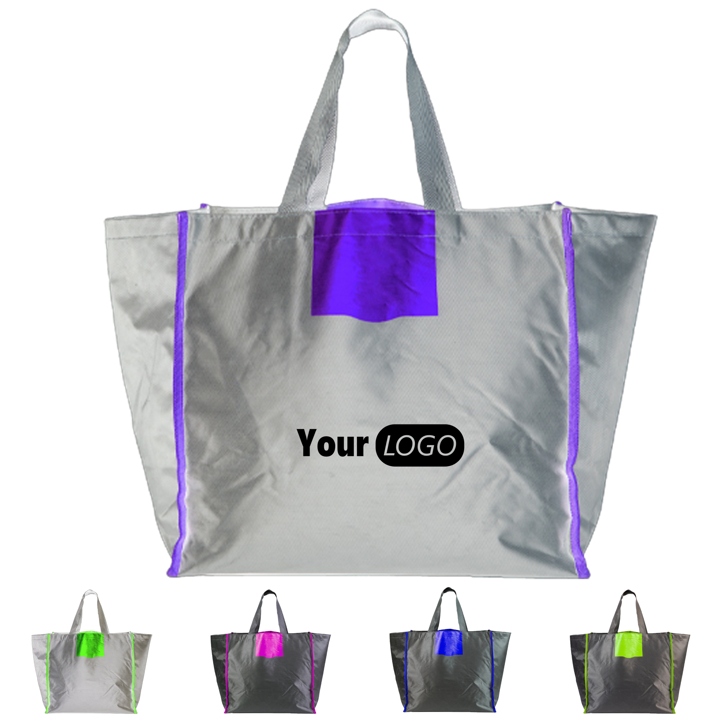 Polyester Customizable Large Capacity Tote Bag 2