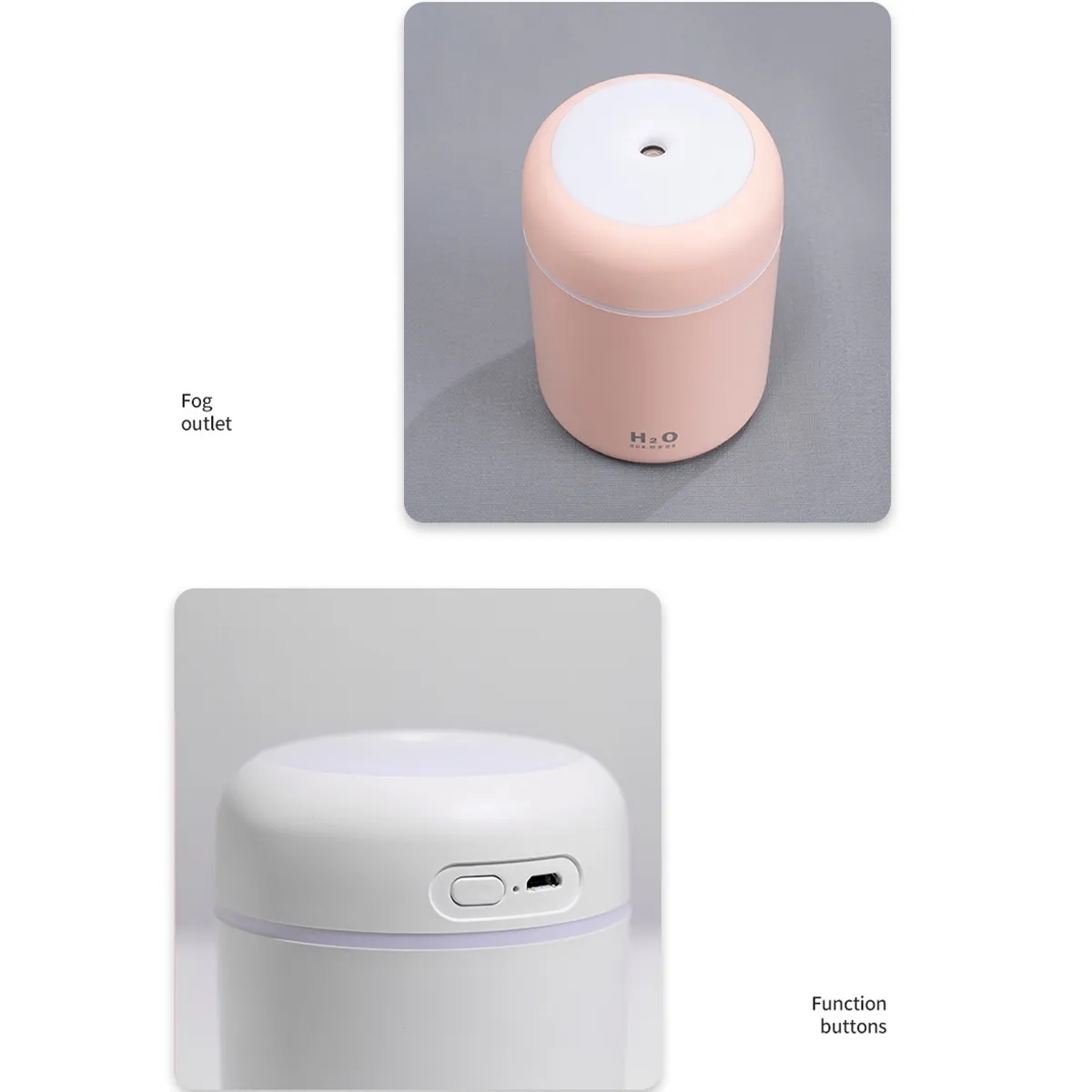 Portable USB Vaporizer with Night Light Desktop Humidifier 6