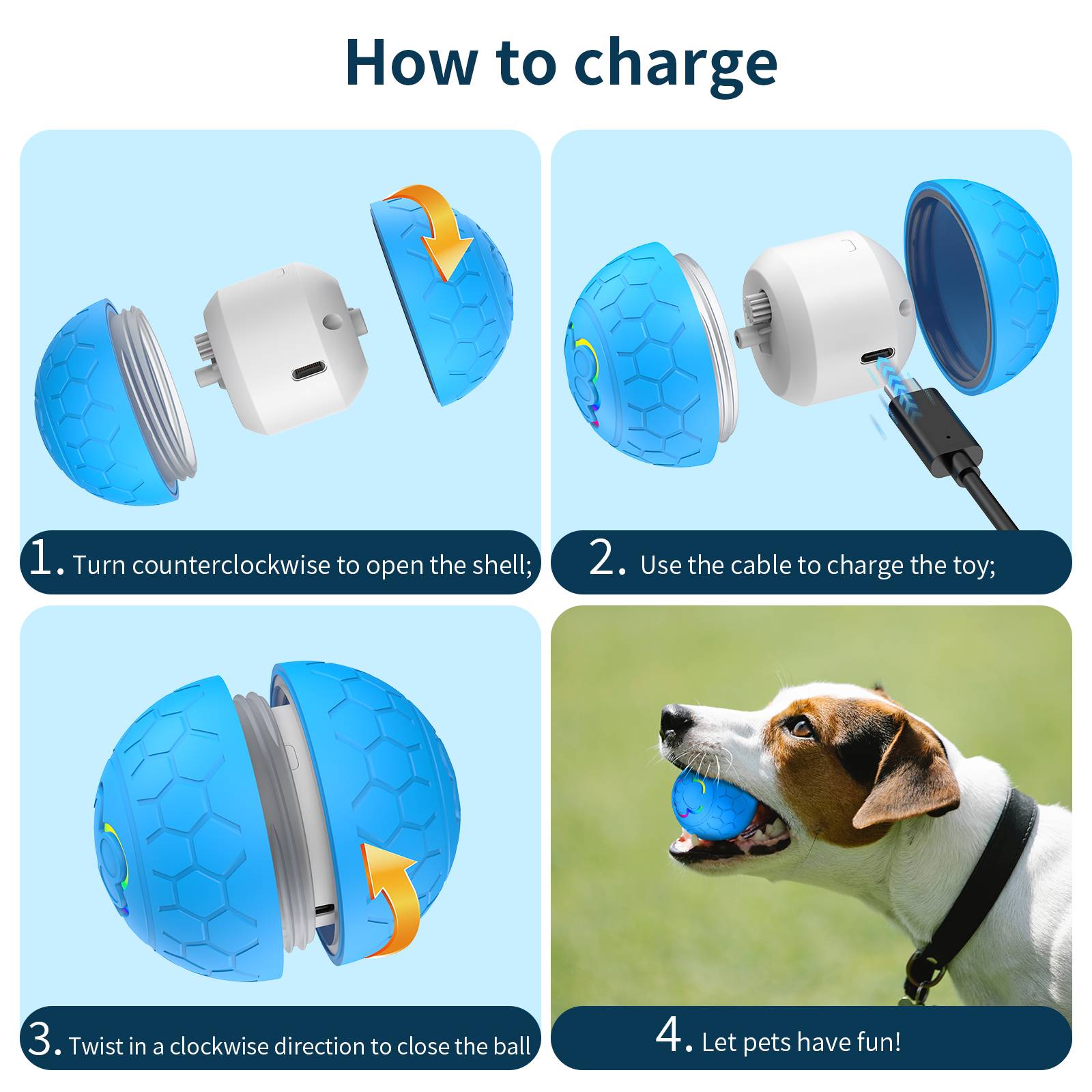 Pets Smart Interactive Jumping Ball Toy 12