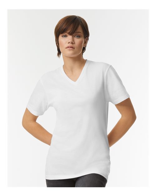 Unisex CVC V-Neck Tee - 2006CVC 10