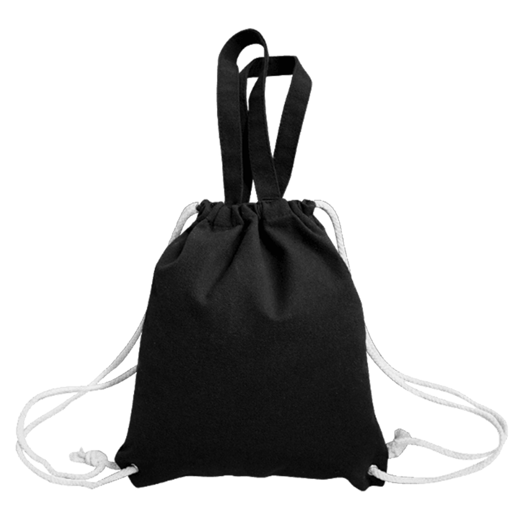 11.81X13.8 Inch Canvas Drawstring Backpack 3