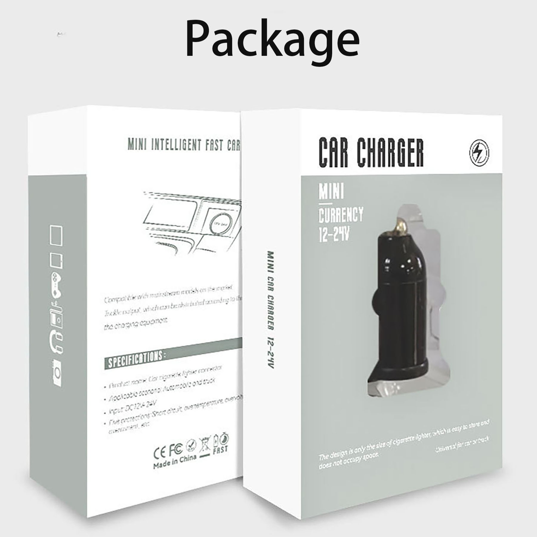Mini 2 Port Car Charger 30W 8