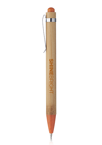 Wheat Straw Ball Point Pens with Bamboo Barrel 11