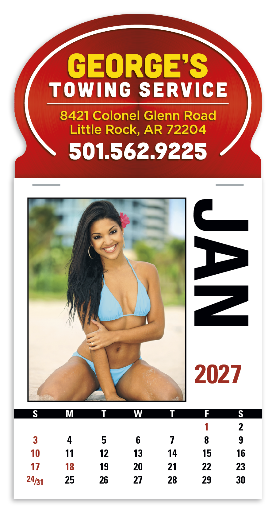 Triumph® Calendars Press-N-Stick Full-Color Header Sunshine Girls Calendar 14
