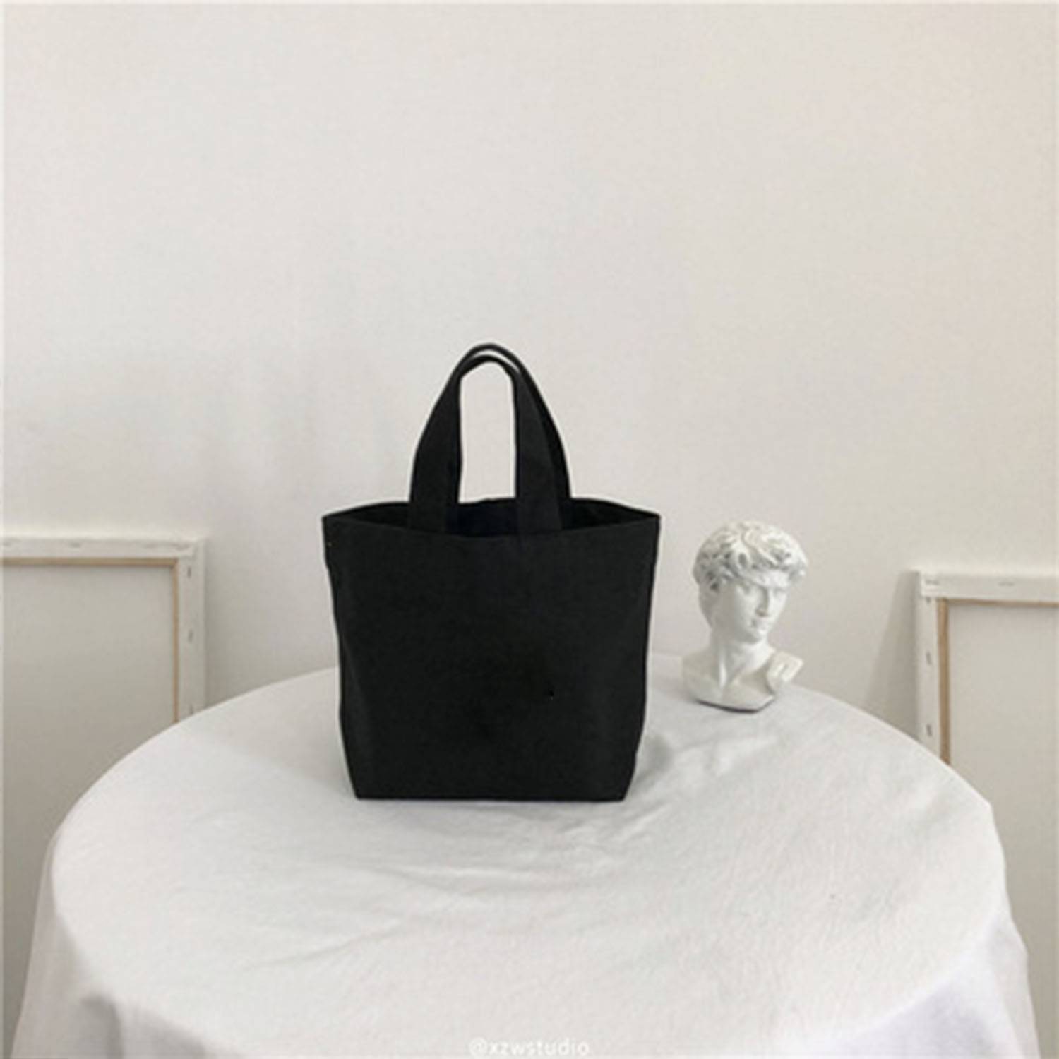 Canvas Shopping Gift Storage Packaging Handheld Bag, custom tote bag with logo imprint 3