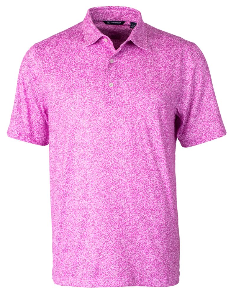 Pike Constellation Print Stretch Mens Polo