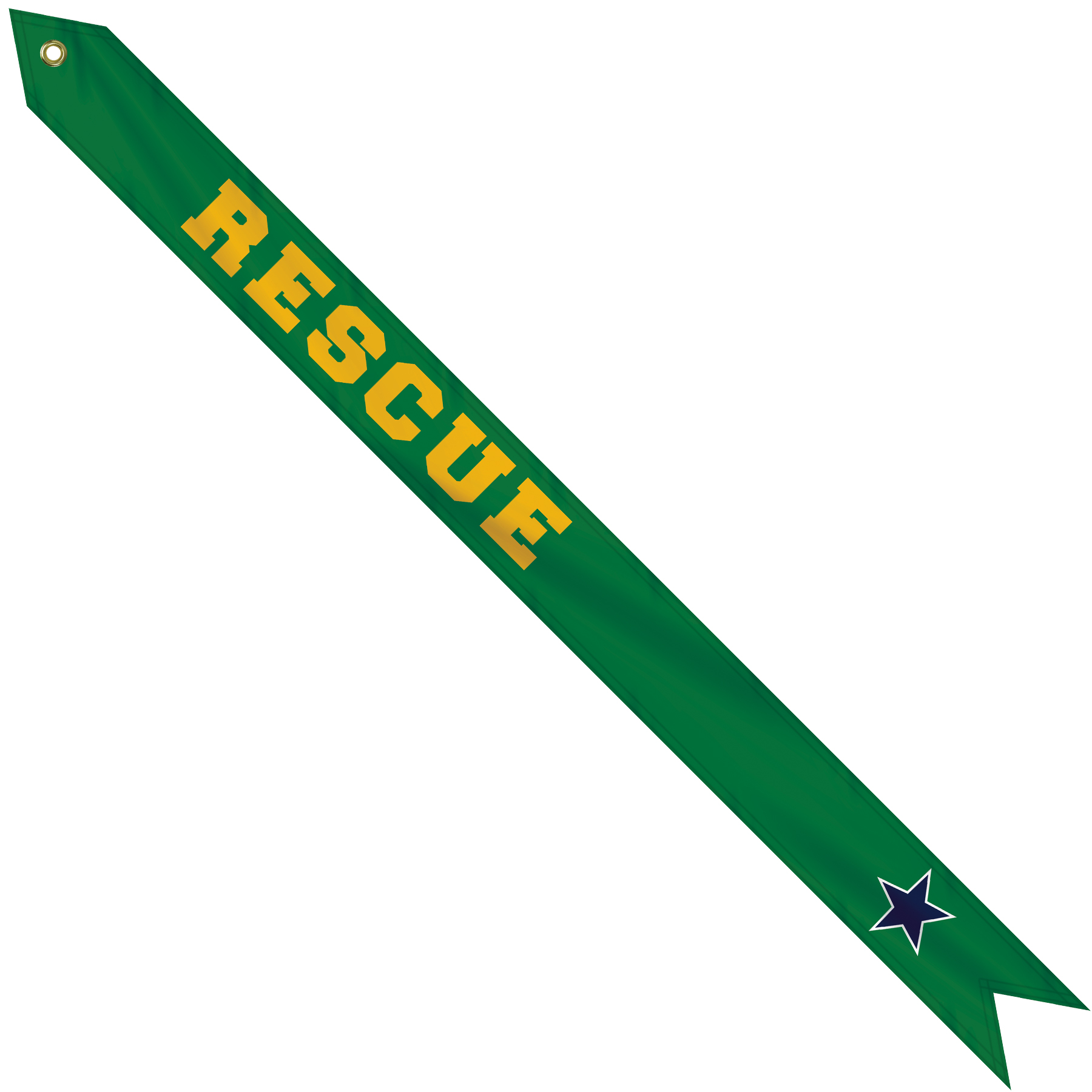 2 3/4" x 36" Custom Printed Nylon Streamer 2