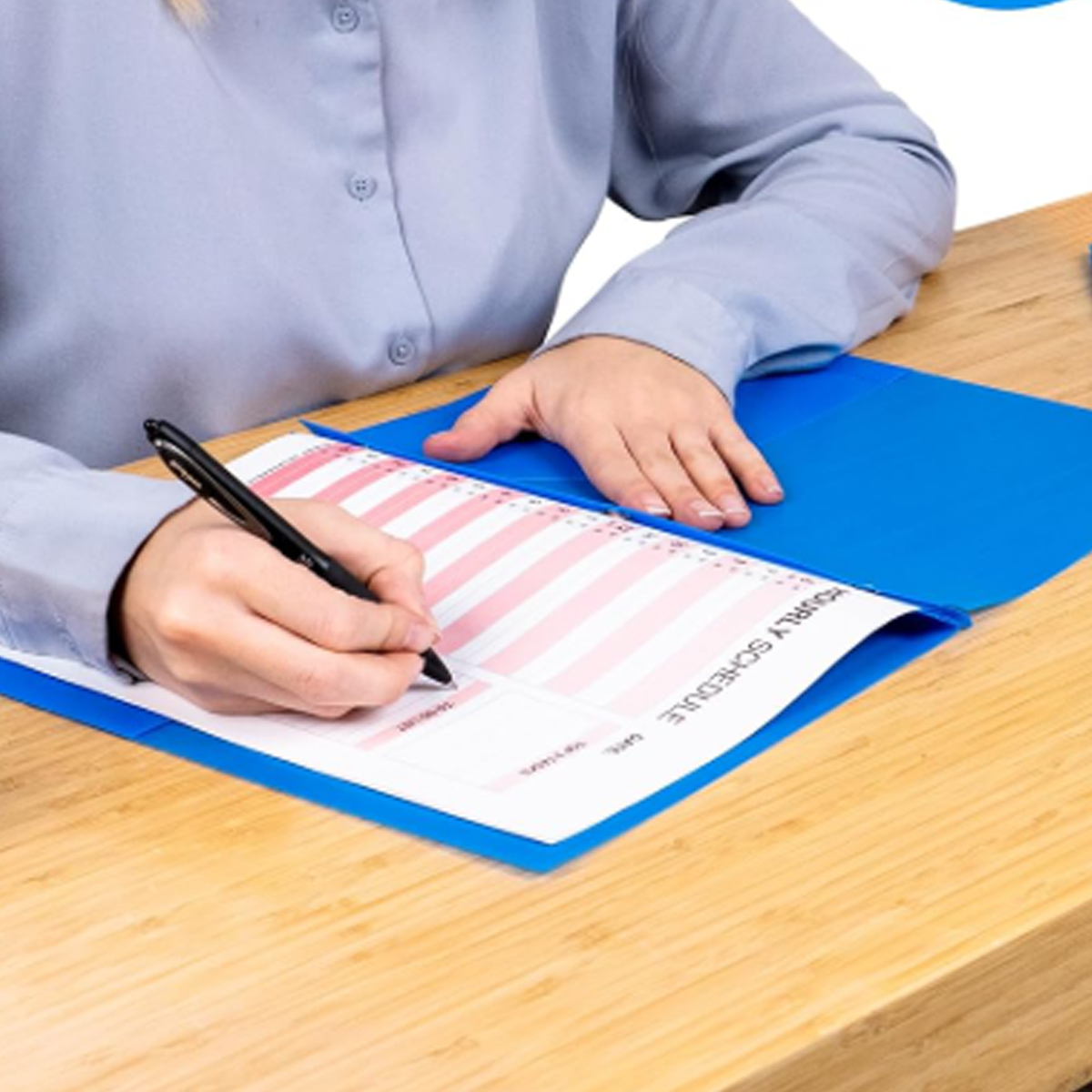 Poly Report Cover Folder with Clear Front and Color Back 3